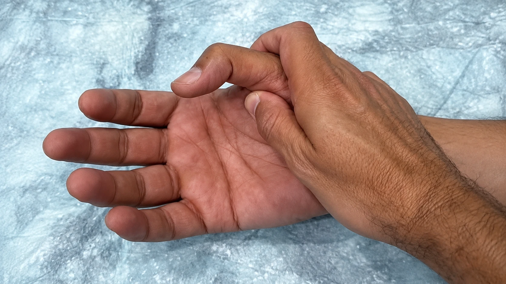 Hands Examining Thumb Joint result
