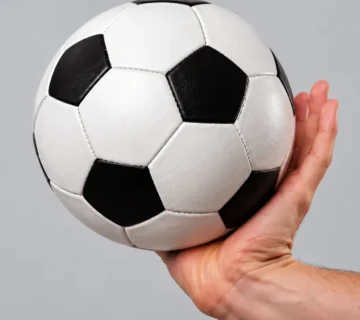 Soccer Ball Presented in Hand result 360x320