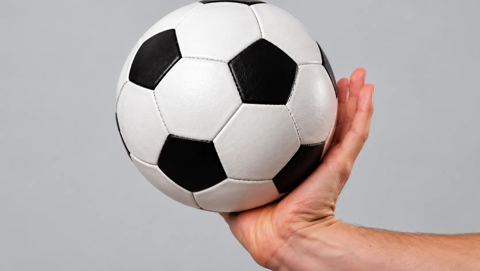 Soccer Ball Presented in Hand result